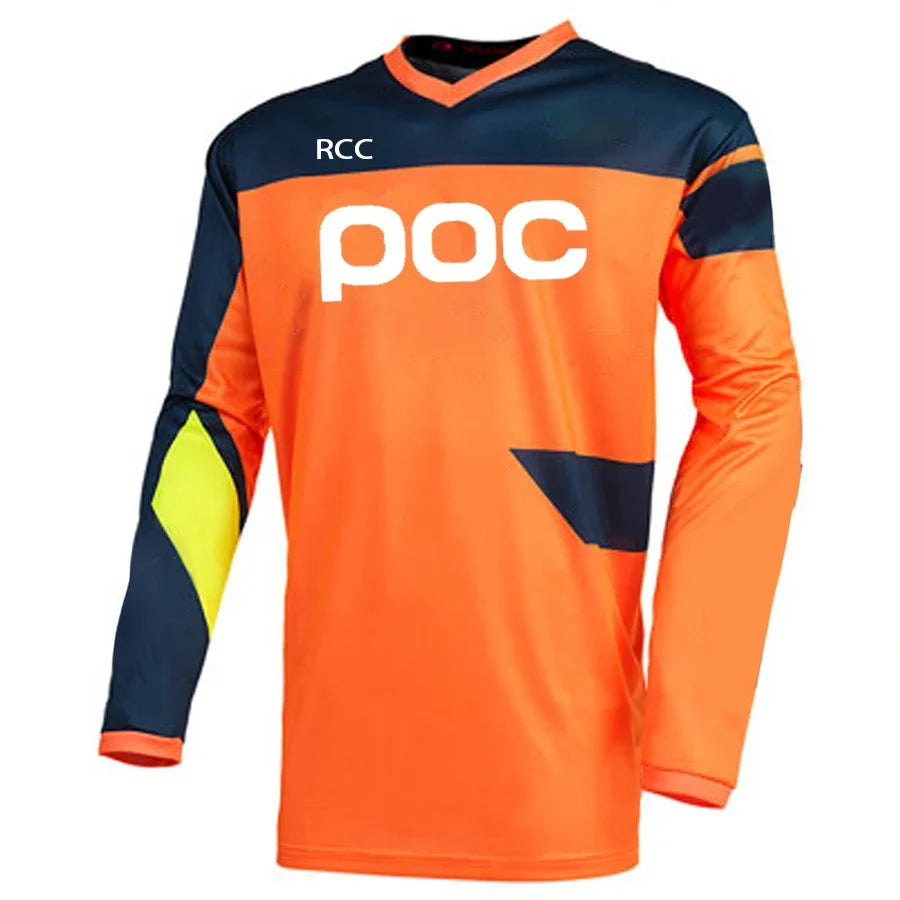 POC 2026 Men Cycling Motocross Jersey Downhil Mountain Bike DH Shirt MX Motorcycle Clothing Ropa for Boys MTB T-Shirts